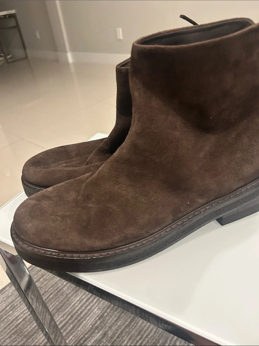 Marsell Men's Dark Brown Suede Chukka Boots